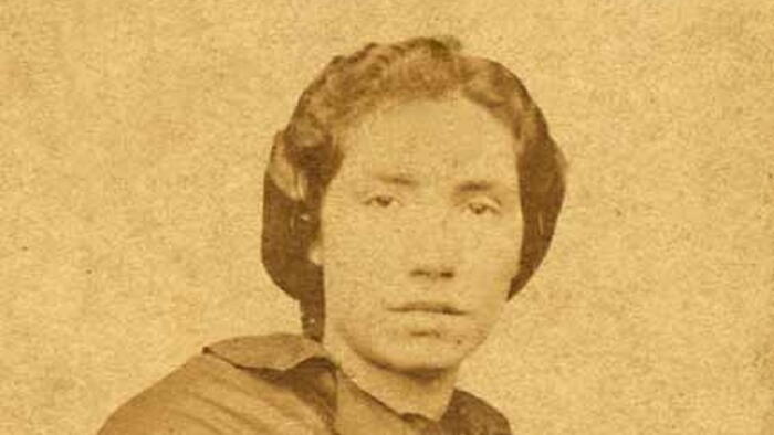 Rosalía por Cardarelly. Santiago de Compostela na década dos 60 do século XIX. FOTO: Colección da RAG