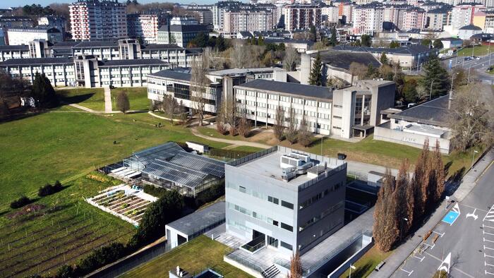 A iniciativa quere promover o retorno a territorios rurais e apoiar as empresas asentadas nel. Imaxe aérea do edificio CACTUS do Campus de Lugo. FOTO: Santi Alvite