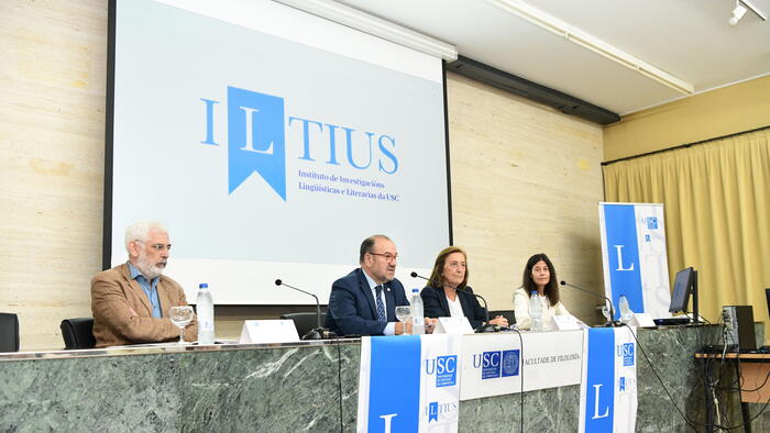 De esquerda a dereita, Elias Feijó, Antonio López, Pilar Bermejo e María José Alonso Veloso. FOTO: Santi Alvite
