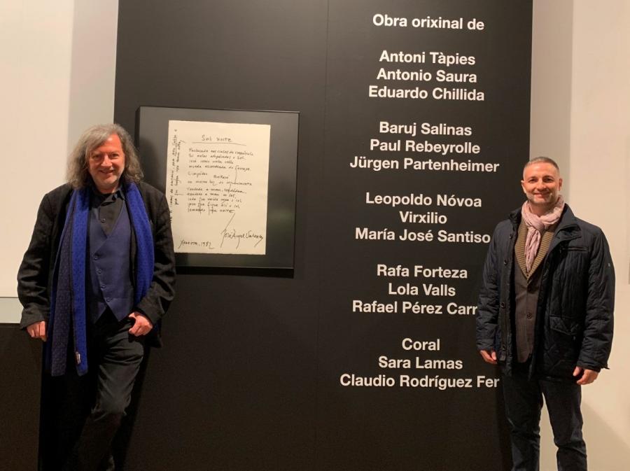 Rodríguez Fer e Saturnino Valladares Rodríguez Fer, á esquerda, e Saturnino Valladares