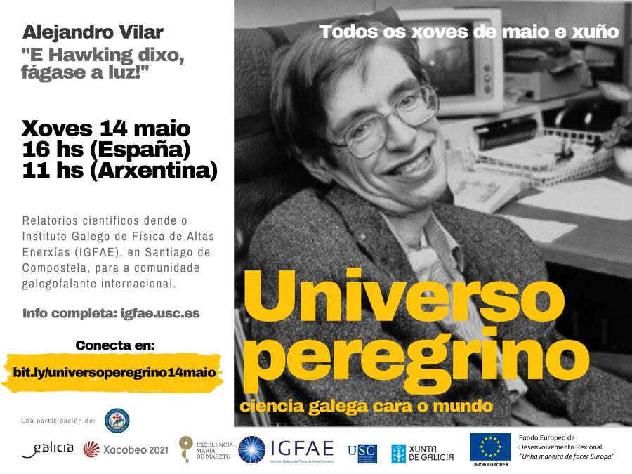 Cartaz da videoconferencia. Foto: IGFAE Cartaz da videoconferencia. Foto: IGFAE