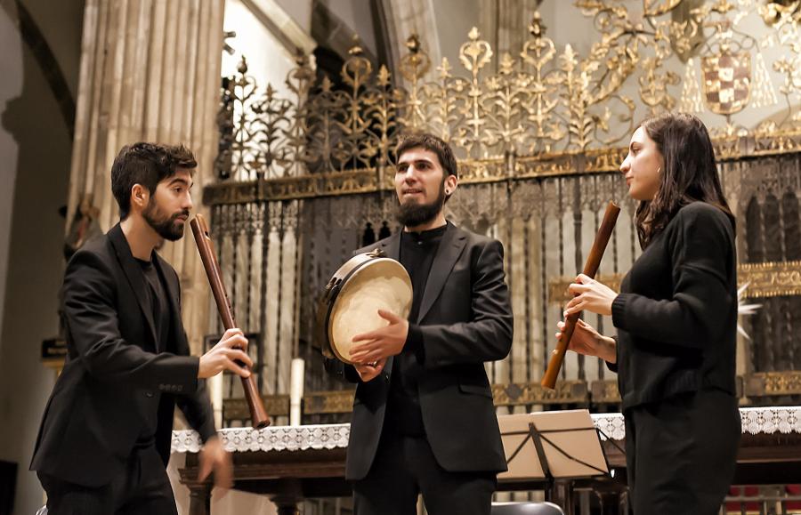 Integrantes de Serendipia Ensemble, nun concerto Integrantes de Serendipia Ensemble, nun concerto