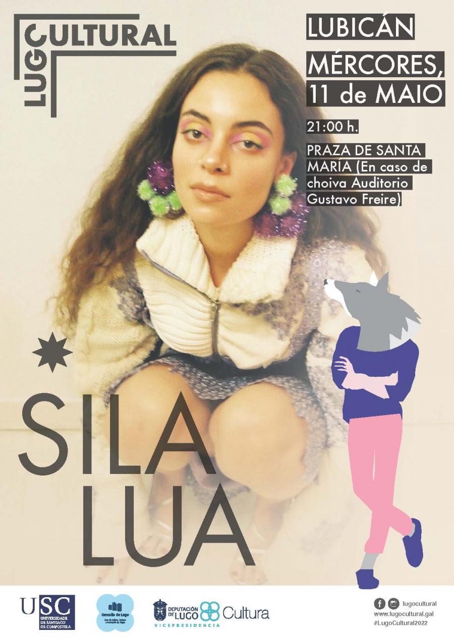 Cartaz do concerto de Sila Lua no ciclo 'Lubicán' Cartaz do concerto de Sila Lua no ciclo 'Lubicán'