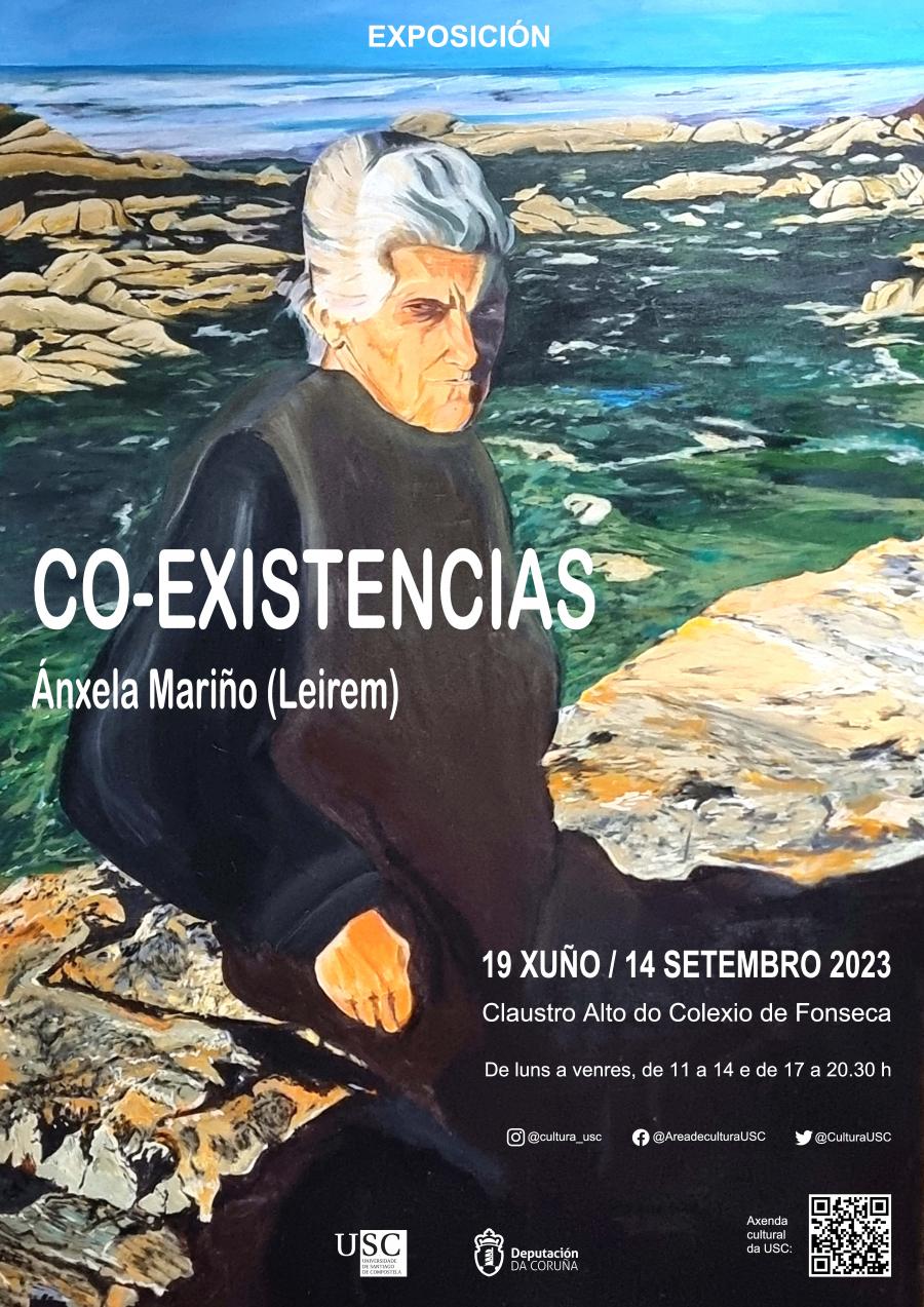 Cartel da exposición 'Co-existencias' Cartel da exposición 'Co-existencias'