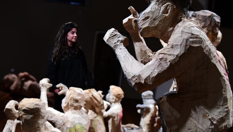 Detalle da mostra de Álvaro de la Vega 'Xéneros e números' no Pazo de Fonseca. FOTO: Santi Alvite Detalle da mostra de Álvaro de la Vega 'Xéneros e números' no Pazo de Fonseca. FOTO: Santi Alvite