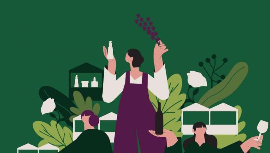 Detalle do cartel da Feira de Primavera 'Innovando no Rural' Detalle do cartel da Feira de Primavera 'Innovando no Rural'