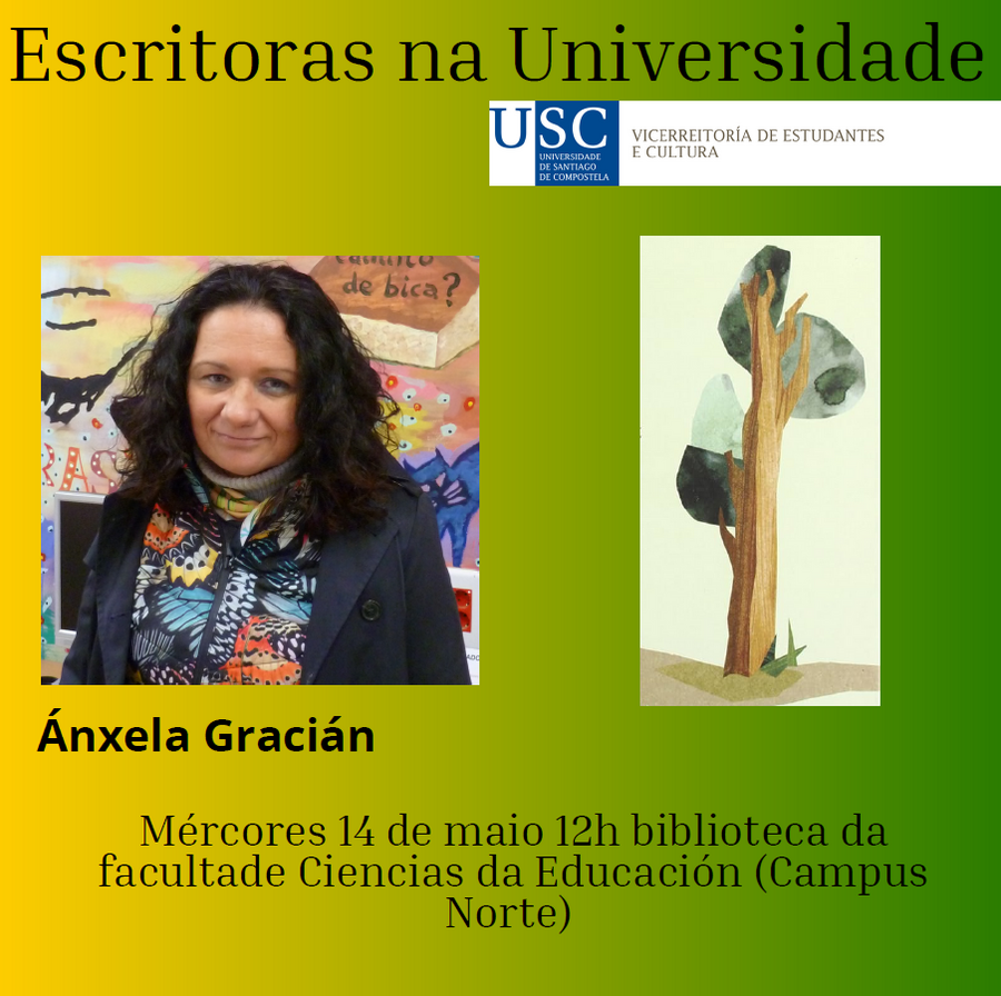 Ánxela Gracián será a escritora invitada neste segundo encontro de "Escritoras na Universidade" Ánxela Gracián será a escritora invitada neste segundo encontro de "Escritoras na Universidade"