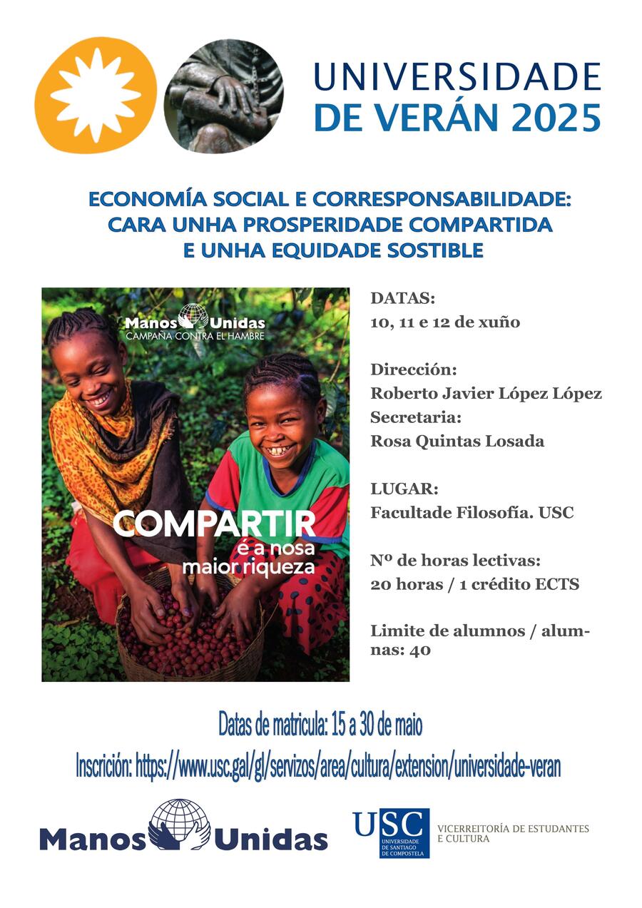 Curso Ecomía social e corresponsabilidade Universidade de Verán 2025