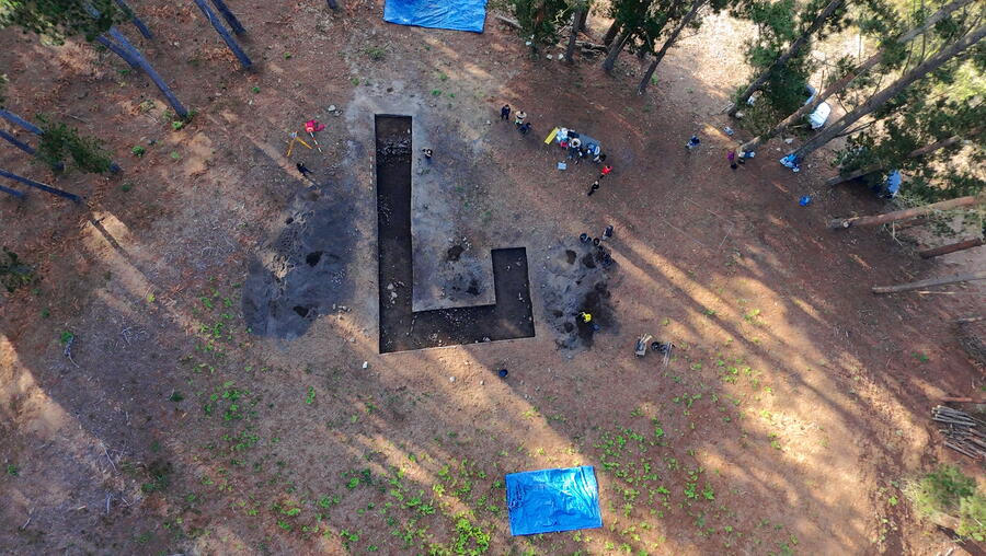 Imaxe tomada dende un dron do proceso de excavación desta campaña de 2025. Foto: Serafín G. Veiga Prieto Imaxe tomada dende un dron do proceso de excavación desta campaña de 2025. Foto: Serafín G. Veiga Prieto