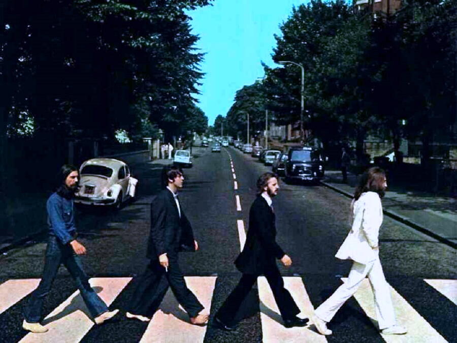 Emblemática foto dos Beatles en Abbey Road Emblemática foto dos Beatles en Abbey Road