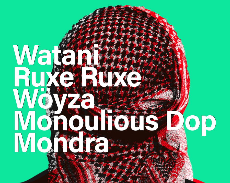 Subirán ao escenario Watani, Ruxe Ruxe, Wöyza, Monoulious Dop e Mondra Subirán ao escenario Watani, Ruxe Ruxe, Wöyza, Monoulious Dop e Mondra