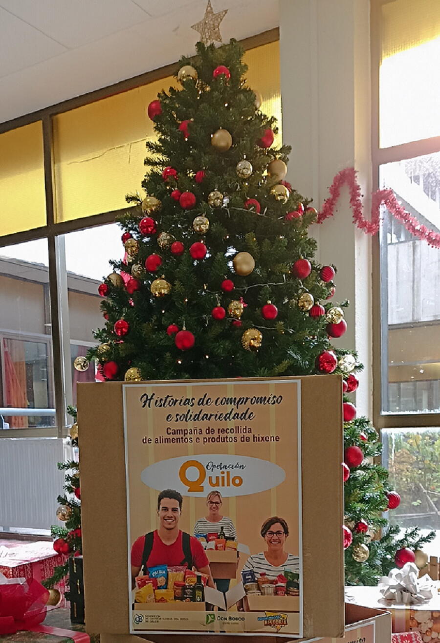 caixas para a recollida Operación Quilo