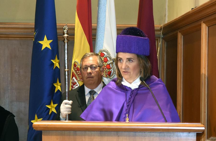 Momento do discurso de María José Alonso