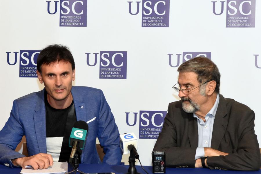 Jorge Mira y Serge Haroche durante la rueda de prensa