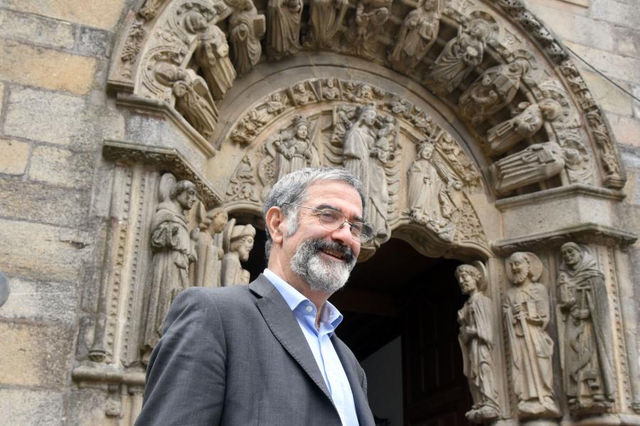 Serge Haroche ante el Colexio de San Xerome