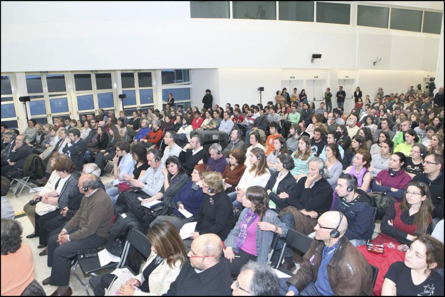 Público asistente a la conferencia de Sir Tim Hunt