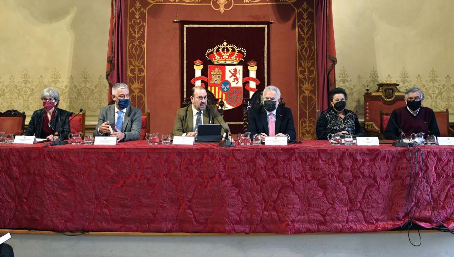 A presentación desenvolveuse no Paraninfo e estivo presidida polo reitor Antonio López. FOTO: Santi Alvite A presentación desenvolveuse no Paraninfo e estivo presidida polo reitor Antonio López. FOTO: Santi Alvite