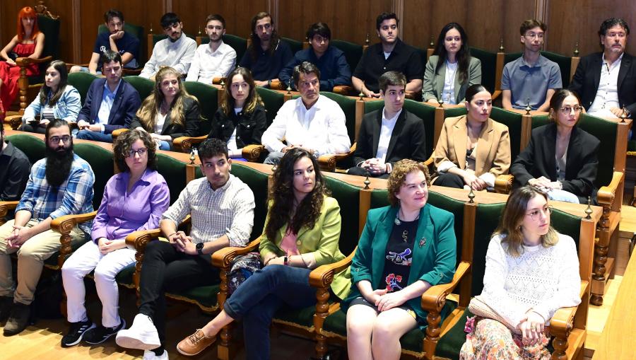 Finalistas durante o acto. FOTO: Santi Alvite