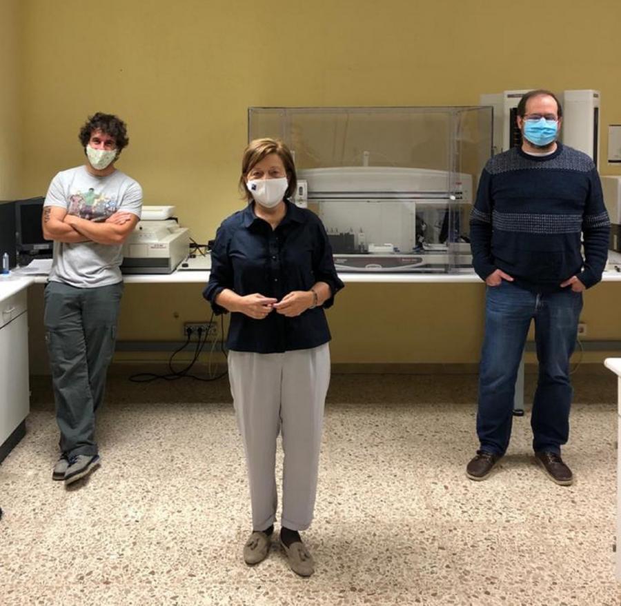 Pablo Cabezas, Laura Sánchez Piñón e Juan Rubiolo, na Facultade de Veterinaria do Campus de Lugo Pablo Cabezas, Laura Sánchez Piñón e Juan Rubiolo, na Facultade de Veterinaria do Campus de Lugo