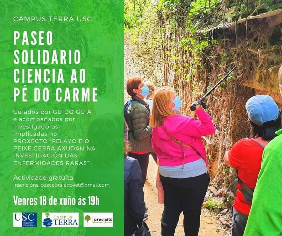 Cartaz do paseo científico programado polo barrio lugués de O Carme o 18 de xuño Cartaz do paseo científico programado polo barrio lugués de O Carme o 18 de xuño