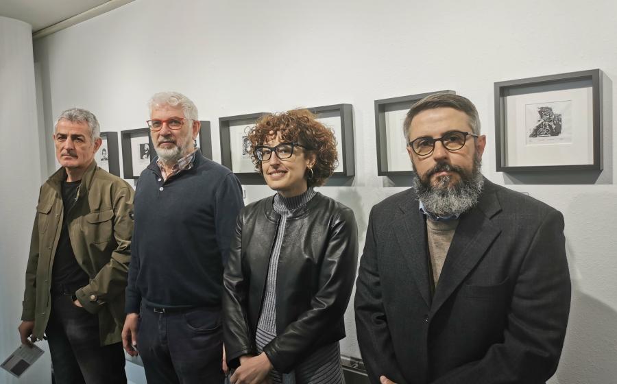 De esquerda a dereita, Carlos Quiroga, Elias J. Feijó, Alejandra Ulla e Francisco Rogido Fins. FOTO: Santi Alvite 