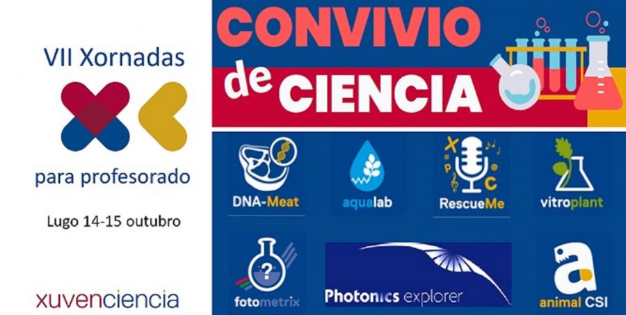 Cartaz do campus de profesorado do proxecto Convivio de Ciencia Cartaz do campus de profesorado do proxecto Convivio de Ciencia