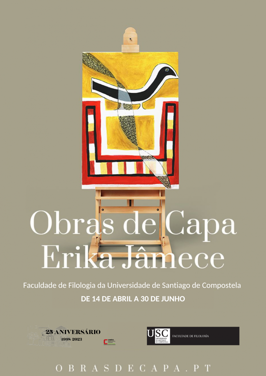'Obra de capa' recolle a proposta visual de Erika Jâmece Cartel de 'Obras de capa'