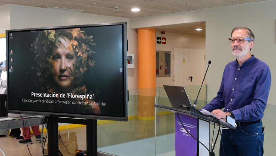 Senén Barro durante o acto de presentación. FOTO: Santi Alvite Senén Barro durante o acto de presentación. FOTO: Santi Alvite