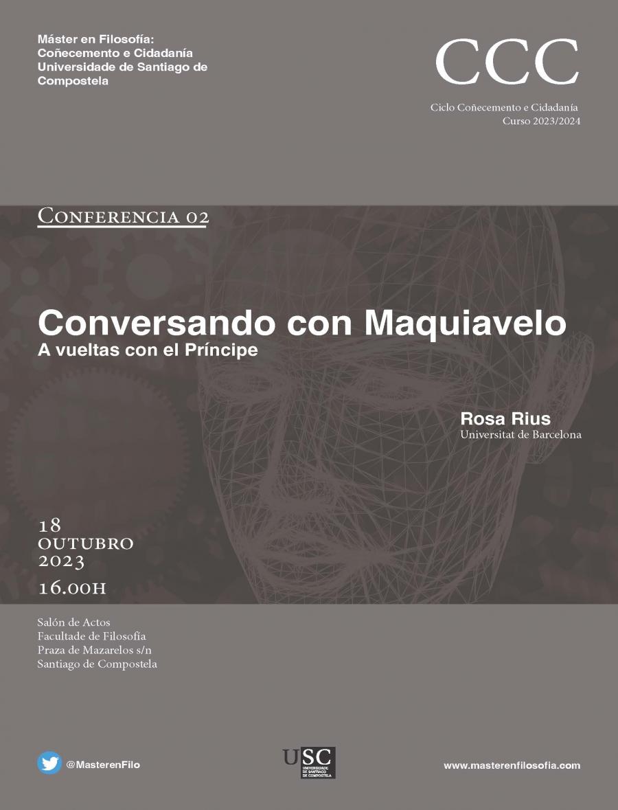 Cartel da conferencia de Rosa Rius Cartel da conferencia de Rosa Rius