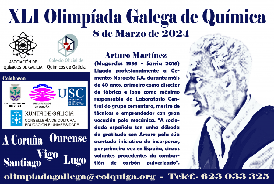 Cartel da XLI Olimpíada Galega de Química Cartel da XLI Olimpíada Galega de Química