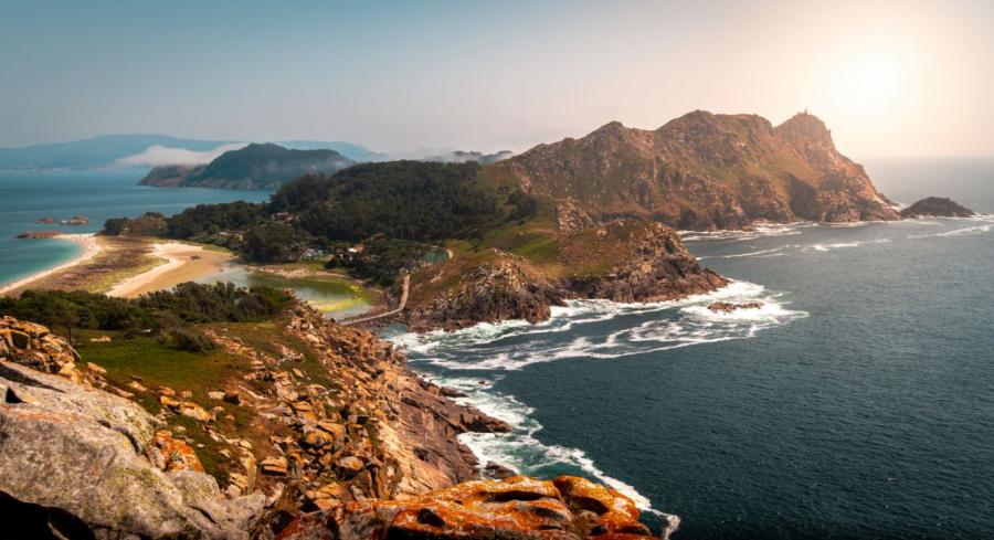 Vista del Parque Nacional das Illas Atlánticas