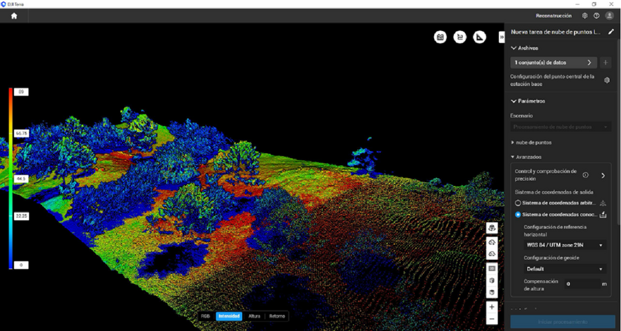 Voo Lidar levado a cabo sobre parte do Parque Arqueolóxico de Campo Lameiro Voo Lidar levado a cabo sobre parte do Parque Arqueolóxico de Campo Lameiro