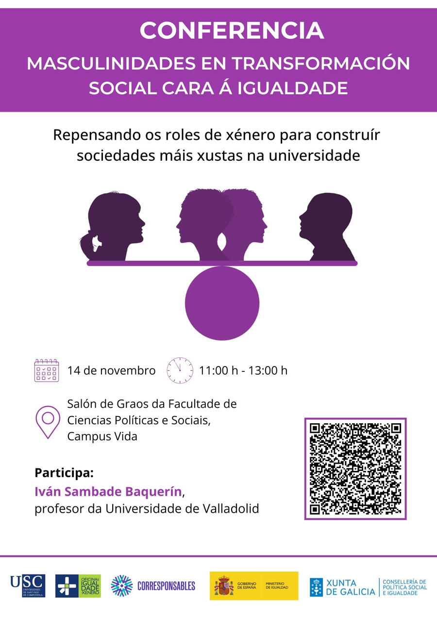 'Masculinidades en transformación social cara á igualdade'
