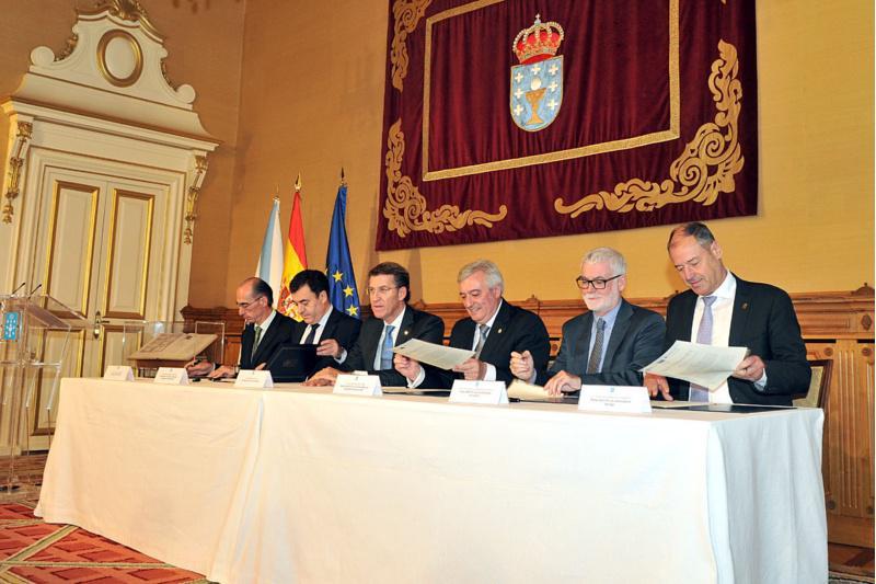 As universidades galegas e as consellarías de Sanidade e de Educación asinan o convenio para a colaboración na docencia clínica do grao en Medicina da USC As universidades galegas e as consellarías de Sanidade e de Educación asinan o convenio para a colaboración na docencia clínica do grao en Medicina da USC