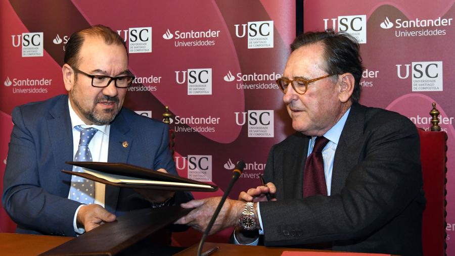 Antonio López e Matías Rodríguez Inciarte asinan o convenio Antonio López e Matías Rodríguez Inciarte asinan o convenio