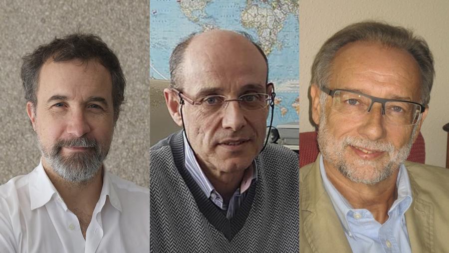 De esqueda a dereita, Carlos Salgado, Luis Miguel Botana e José Manuel Sabucedo, Medallas de Investigación 2020 da RAGC De esqueda a dereita, Carlos Salgado, Luis Miguel Botana e José Manuel Sabucedo, Medallas de Investigación 2020 da RAGC