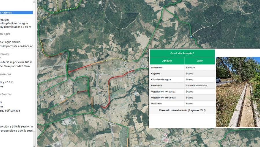 Ferramentas informáticas para a visualización das infraestruturas do sistema de regadío