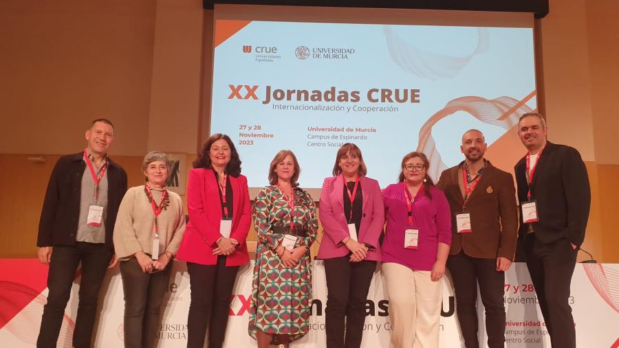 Nesta ocasión a USC estivo representada pola vicerreitora de Titulacións e Internacionalización, María José López Couso, e a adxunta para Internacionalización, Belén Méndez Naya