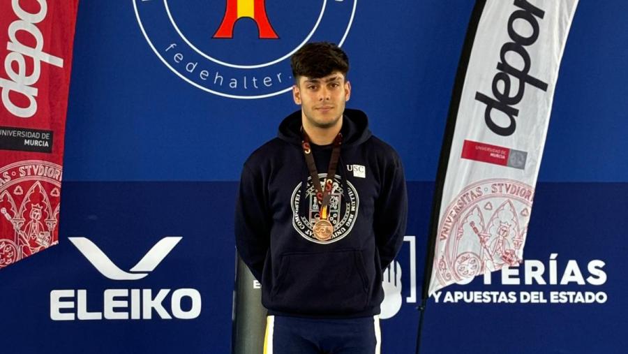 David Rodríguez Carballo, bronce en halterofilia David Rodríguez Carballo, bronce en halterofilia