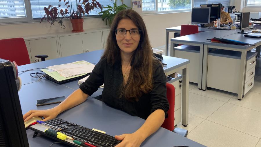 Nieves Pérez é técnica superior de investigación no Campus Terra