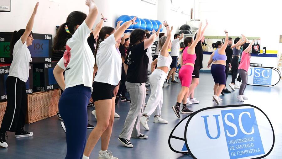 Imaxe de arquivo dunha actividade deportiva na USC. FOTO: Santi Alvite Imaxe de arquivo dunha actividade deportiva na USC. FOTO: Santi Alvite