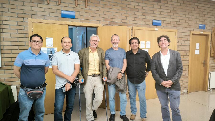 Profesorado do Campus de Lugo xunto a Jorge Merino, Iván Samaniego e Eduardo Morillo Profesorado do Campus de Lugo xunto a Jorge Merino, Iván Samaniego e Eduardo Morillo