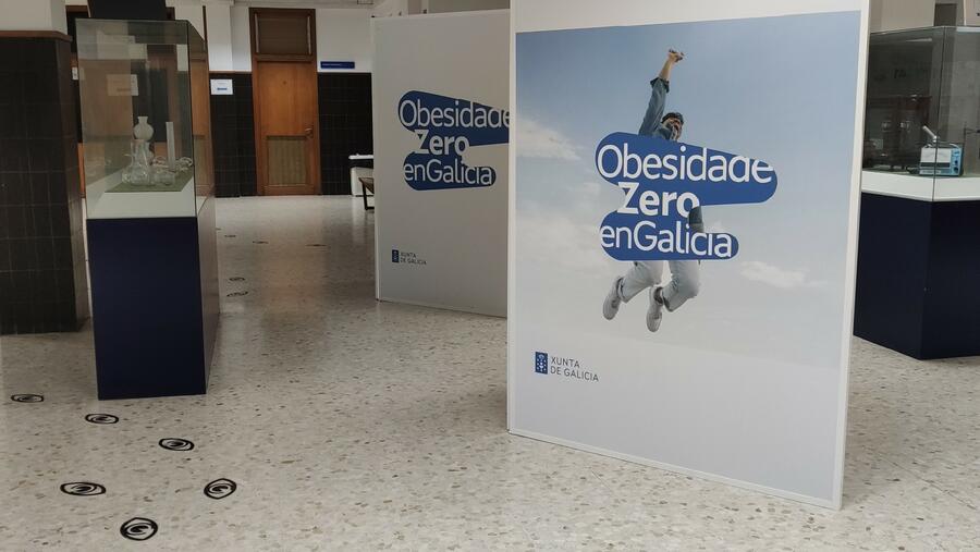 Panel informativo Plan Obesidade Zero en Galicia
