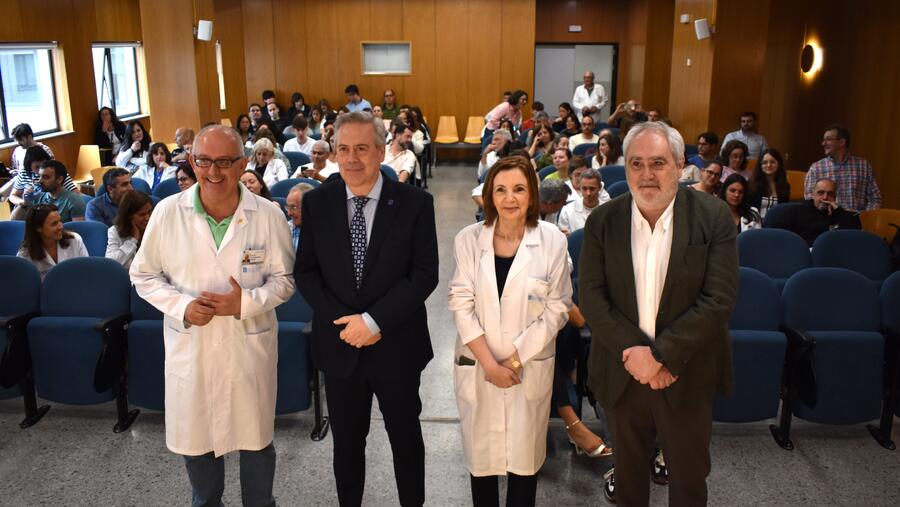 De dereita a esquerda, Ernesto González, Antonio Gómez, Luz Couce e Ángel Facio. Foto: Idis De dereita a esquerda, Ernesto González, Antonio Gómez, Luz Couce e Ángel Facio. Foto: Idis