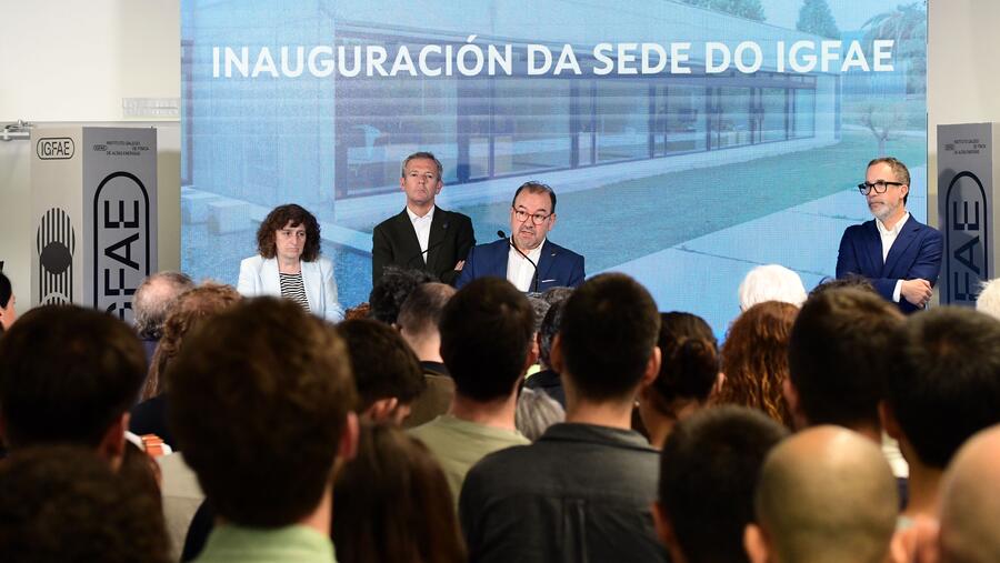 O reitor, na inauguración da nova sede do IGFAE. Foto: Santi Alvite O reitor, na inauguración da nova sede do IGFAE. Foto: Santi Alvite