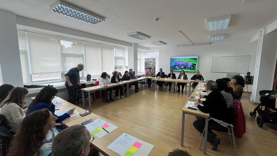 Representantes da USC nos paquetes e grupos de traballo de EUniWell mantiveron unha xuntanza de resultados