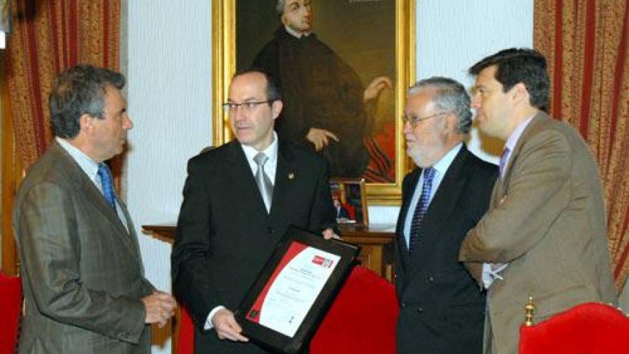 De esquerda a dereita, Carlos Hernández, Senén Barro, Enrique Quejido e Carlos Martínez Peñasco De esquerda a dereita, Carlos Hernández, Senén Barro, Enrique Quejido e Carlos Martínez Peñasco