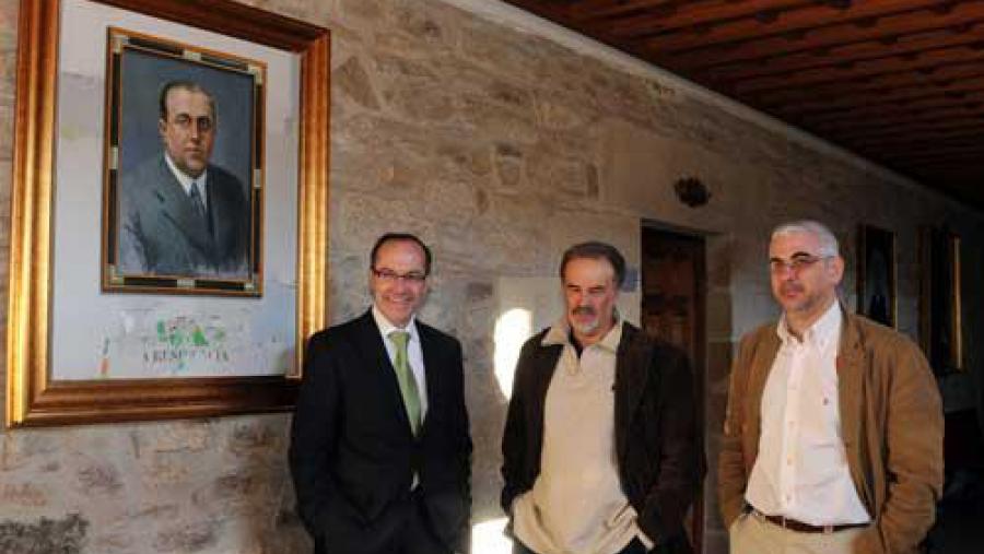 De esquerda a dereita, Senén Barro, Quintana Martelo e Elias Torres De esquerda a dereita, Senén Barro, Quintana Martelo e Elias Torres