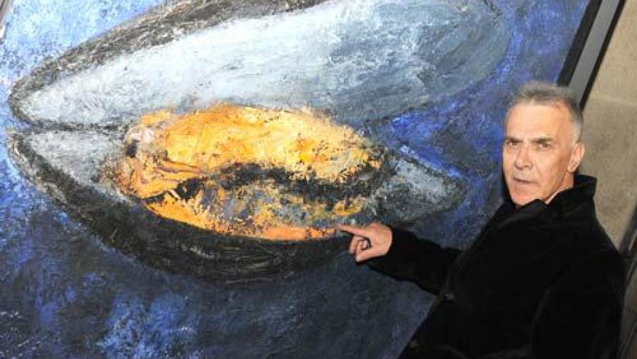 O artista ourensán Alexandro expón na Igrexa da Universidade dende este mércores O artista ourensán Alexandro expón na Igrexa da Universidade dende este mércores