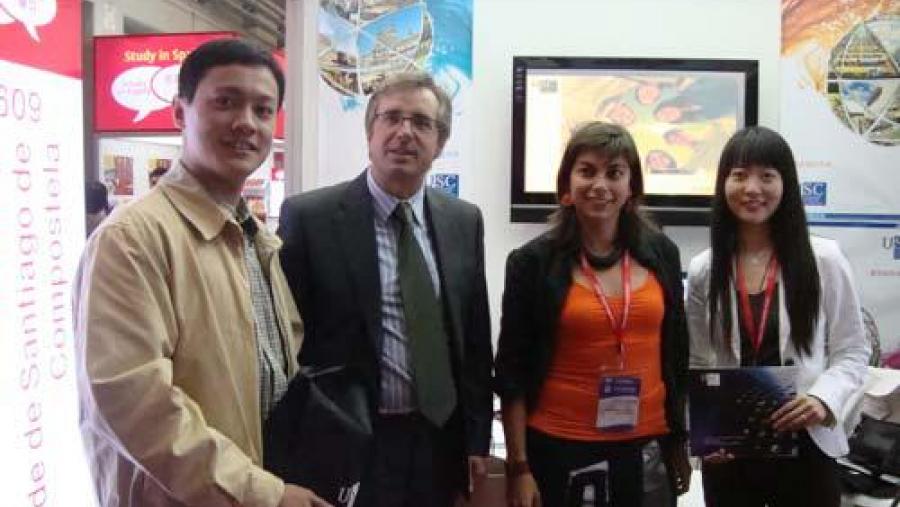 O vicerreitor Agustín Merino encabezou a delegación da USC en China O vicerreitor Agustín Merino encabezou a delegación da USC en China